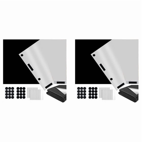 2X Blackout Curtains Shade for Bedroom Portable DIY Blackout Blinds, Out Shade for Indoor  for Nursery Room