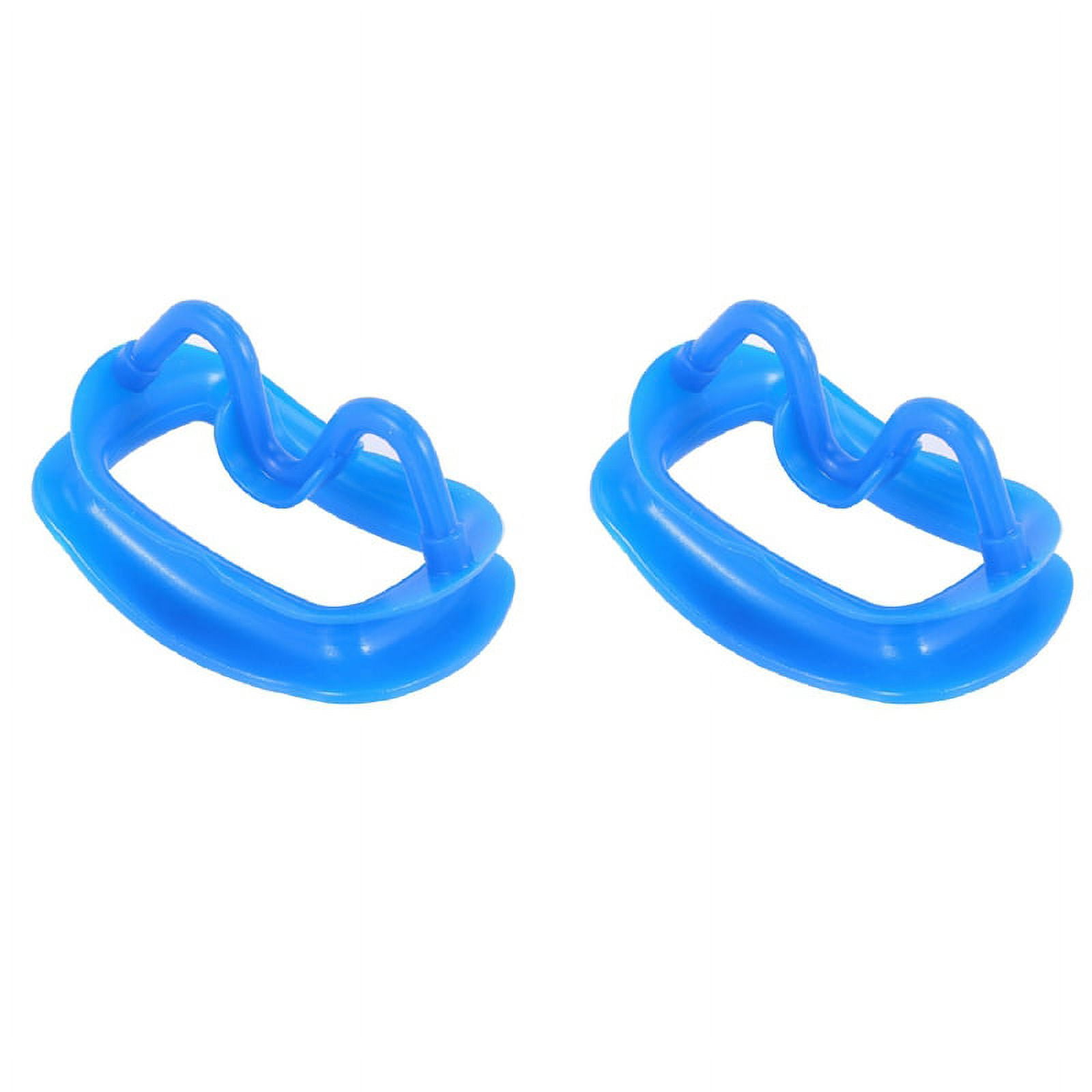 2X Blue New Dental Retractor Soft Silicon Intraoral Lip Cheek Retractor