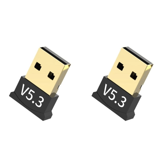 2X Bluetooth 5.3 Adapter for PC USB Bluetooth Dongle Receiver Transmitter for Desktop Laptop Speaker