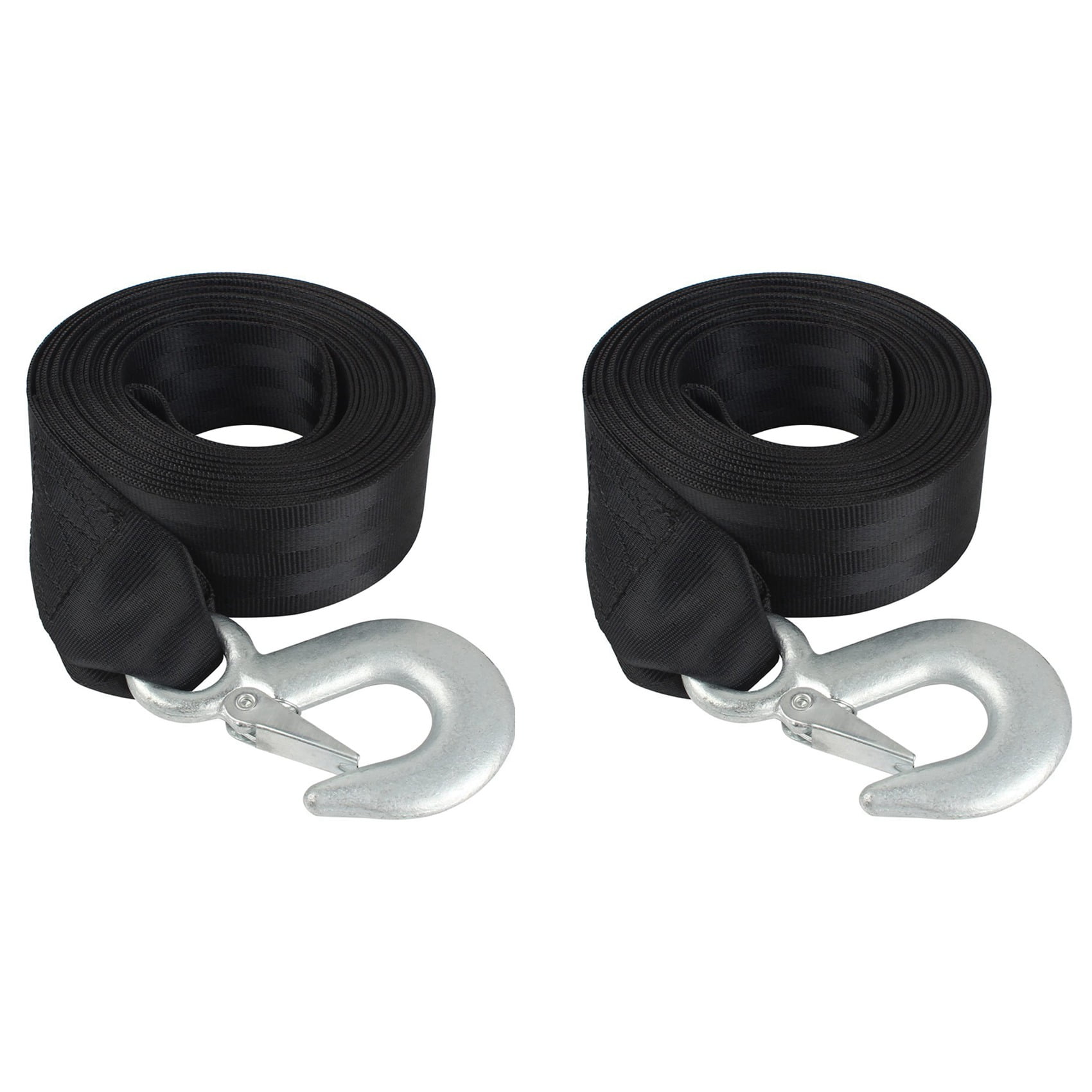 2X Boat Trailer Winch Strap Replacement with Hook for Boat, Fishing Jet