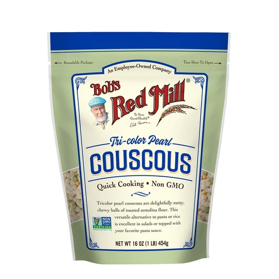 2X - Bob,S Red Mill Tri-Color Pearl Couscous, Quick Cooking - 1 Pound (Pack Of 1) - Non-Gmo, Vegan, Israeli Couscous