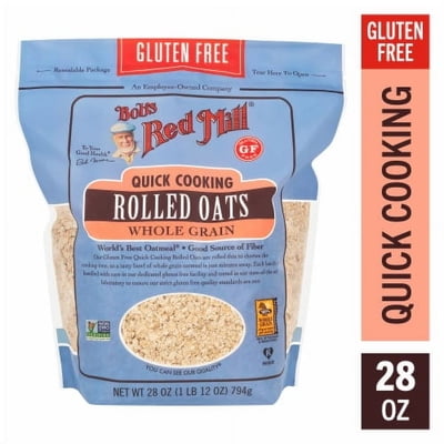 2X-Bob's Red Mill Gluten Free Quick Cooking Rolled Oats - 28 oz