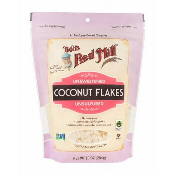 2X-Bob's Red Mill Unsweetened Unsulfured Coconut Flakes - 10 oz