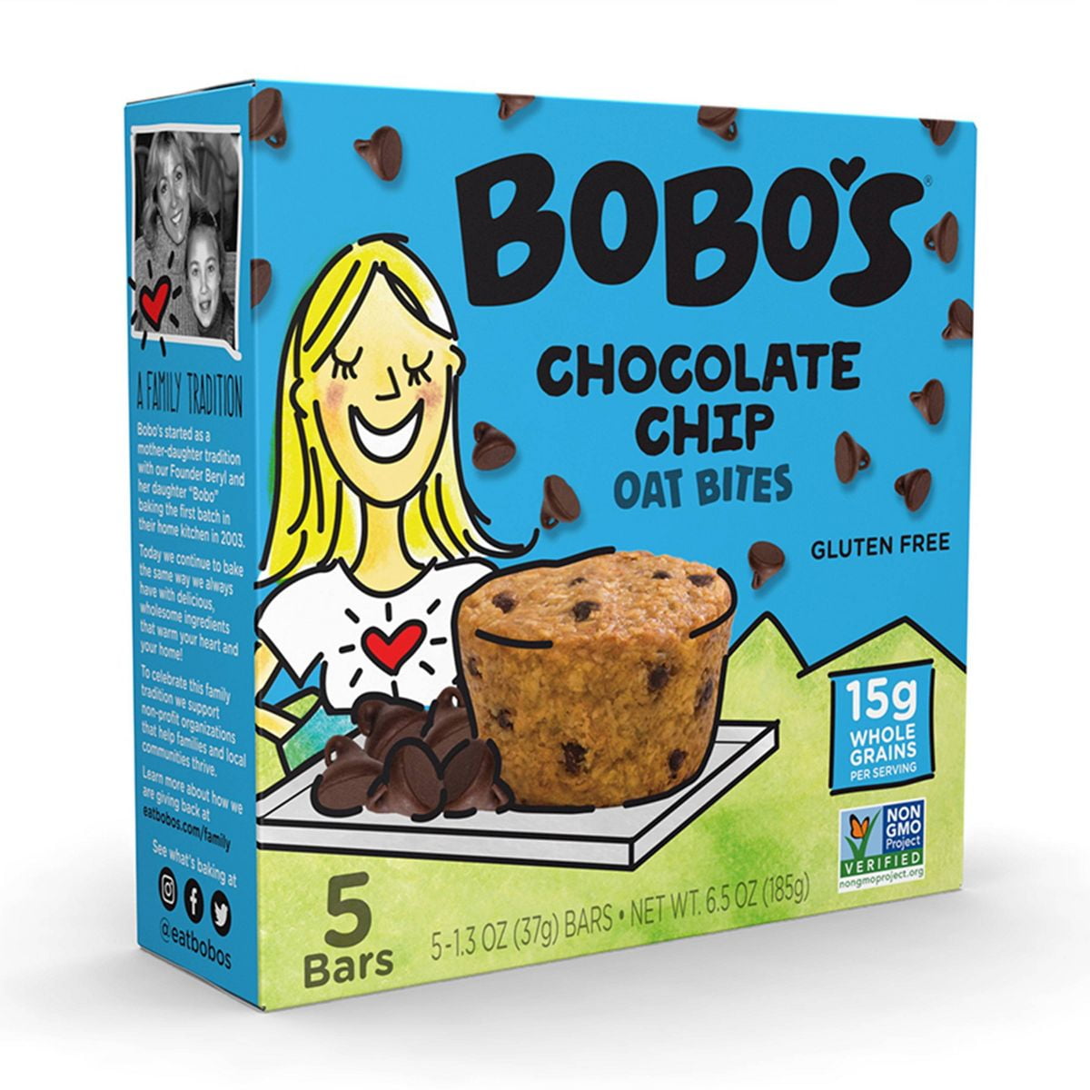 2X - Bobo's Original with Chocolate Chips Bites - 6.5oz