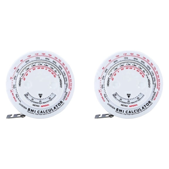 2X Body Waist Measure Tape Round Tester for Body Measurements Weight Loss Maintain A Healthy Body Shape 1.5M Long