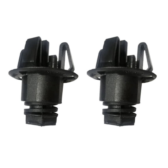 2X Bonnet Hood Adjuster Repair Part 51767183752 for F01 750IX 740Li 2010-2012 F02 750LiX 1F18 F35 2009-2016,2 x Engine adjuster,Black