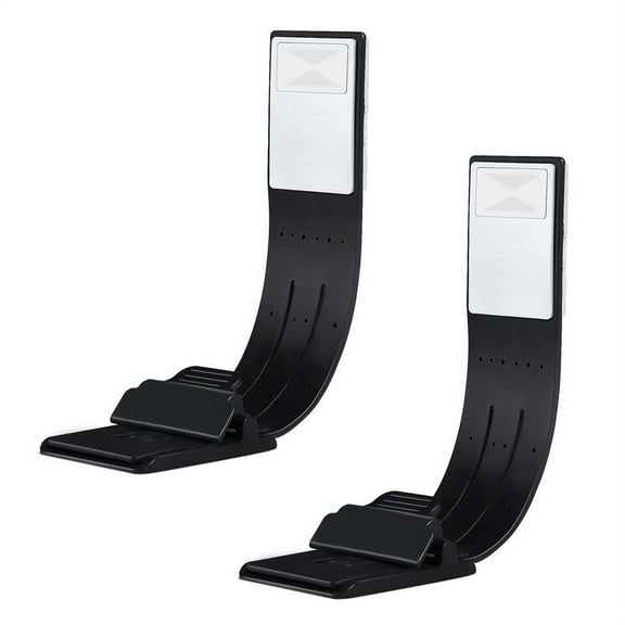 2X Book Light, LED Clip Reading Lamp USB Rechargeable Tough Switch 4 Levels Brightness Flexible Light & Bed Lamp