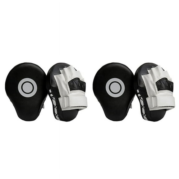 2X Boxing Leather Punch Focus Mitts,Target Training Hand Pads for Karate, Muay Thai Kick, Sparring, Dojo, Martial Arts