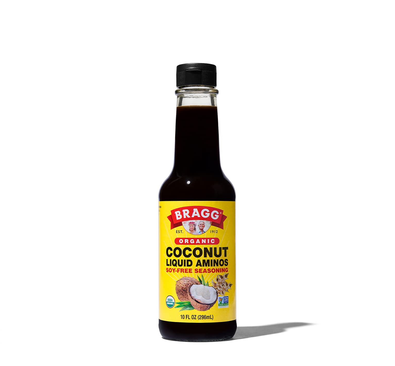 2X - Bragg Organic Coconut Aminos, Soy-Free Seasoning - Vegan, Gluten Free, No GmoS, Kosher Certified (10 Ounce)