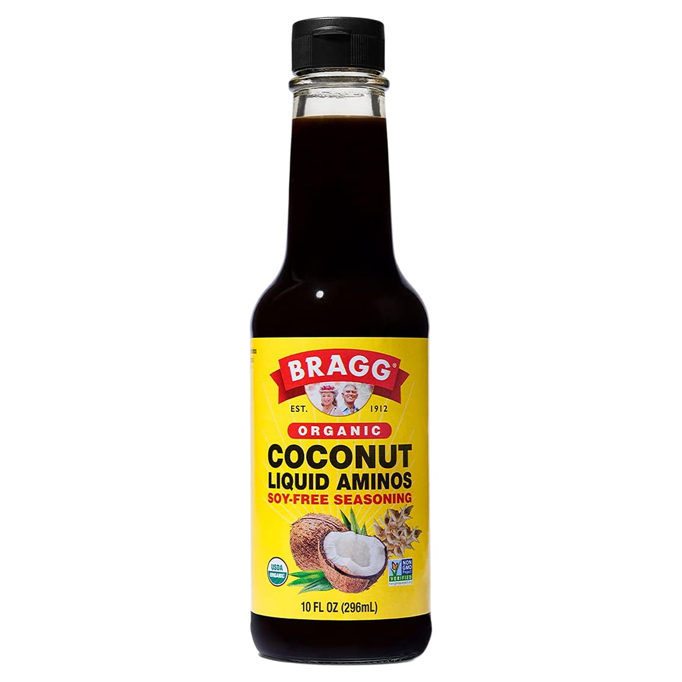 2X - Bragg Organic Coconut Aminos, Soy-Free Seasoning - Vegan, Gluten Free, No Gmo’S, Kosher Certified (10 Ounce)
