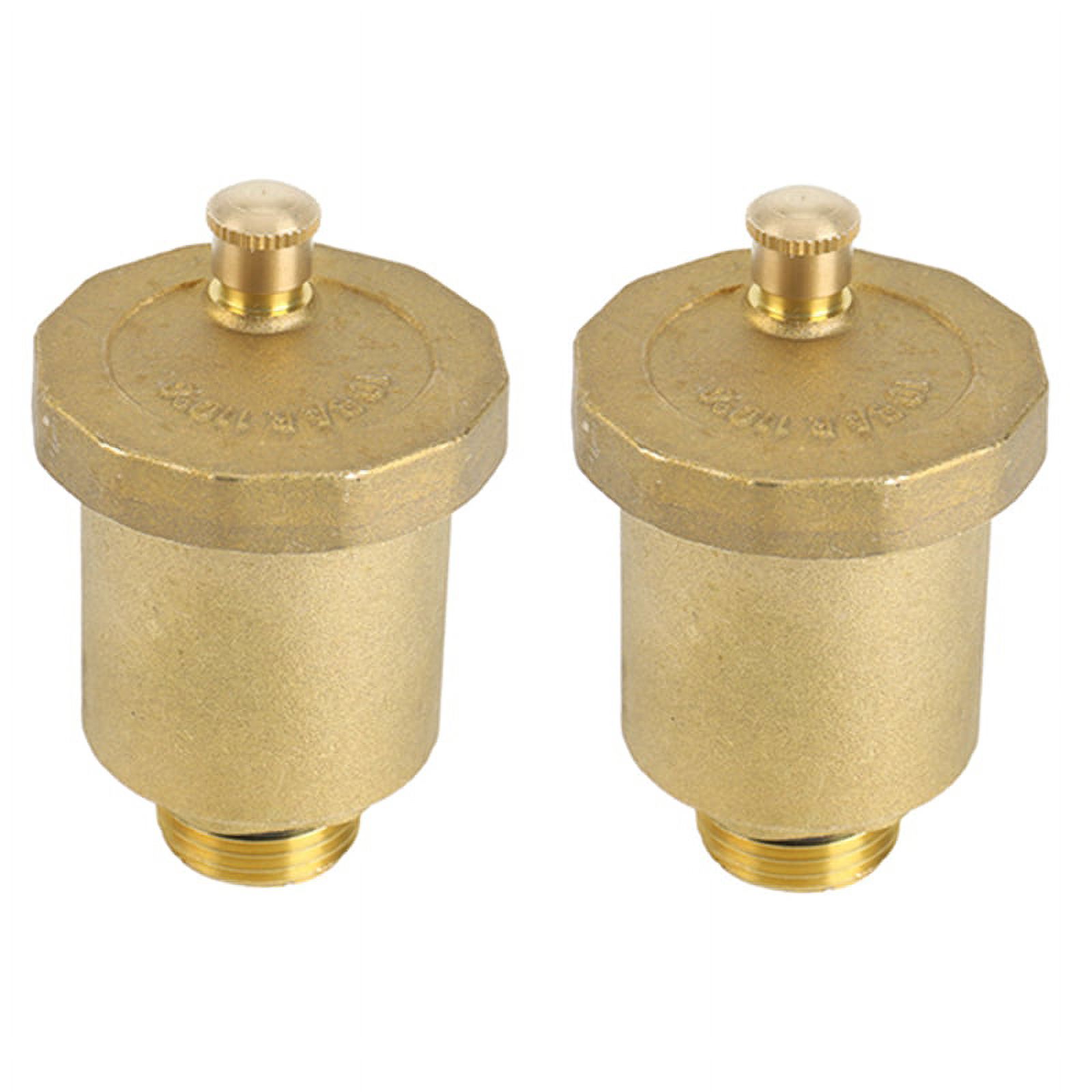 2X Brass Automatic Valve 1/2 Inch Male Thread for Solar Water Heater