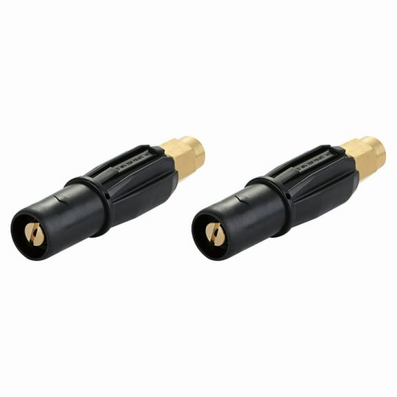 2X Brass Fan-Shaped Snow Foam Nozzle Self-Priming Nozzle for High Pressure Washer Generator Car Cleaning Accessory G1/4,2 x Pressure Washer nozzle(G1/4),