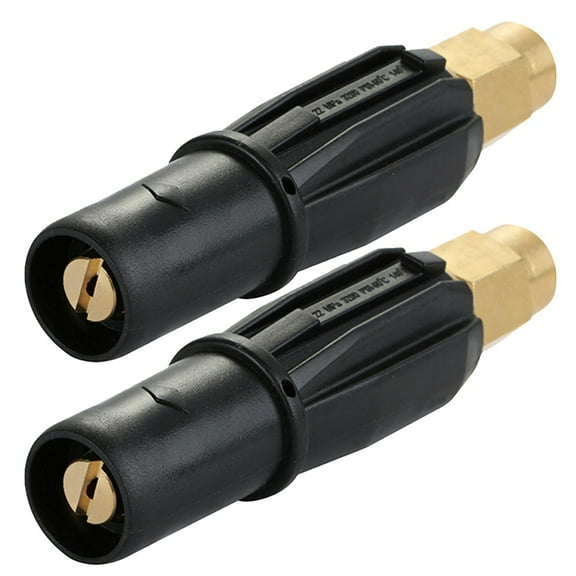2X Brass Fan-Shaped Snow Foam Nozzle Self-Priming Nozzle for High Pressure Washer Generator Car Cleaning Accessory M14
