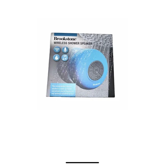 2X Brookstone Wireless Shower Speaker W/ Charging Cable