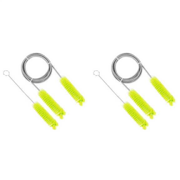 2X Brush Diameter 15mm 19mm - CPAP Tube Cleaning Brush- Suitable for Most CPAP Hose Type (Yellow),2 x CPAP tube brush 2 x CPAP mask brush,Yellow