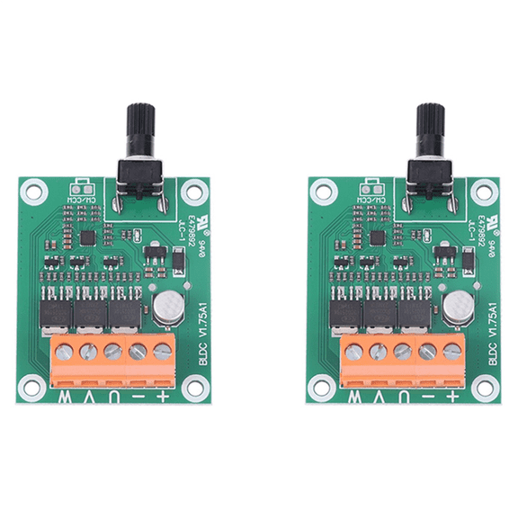 2X Brushless DC Motor Driver Controller Board 6V 12V 24V CD Drive Fan Motor Governor DIY Motor Controller Accessories