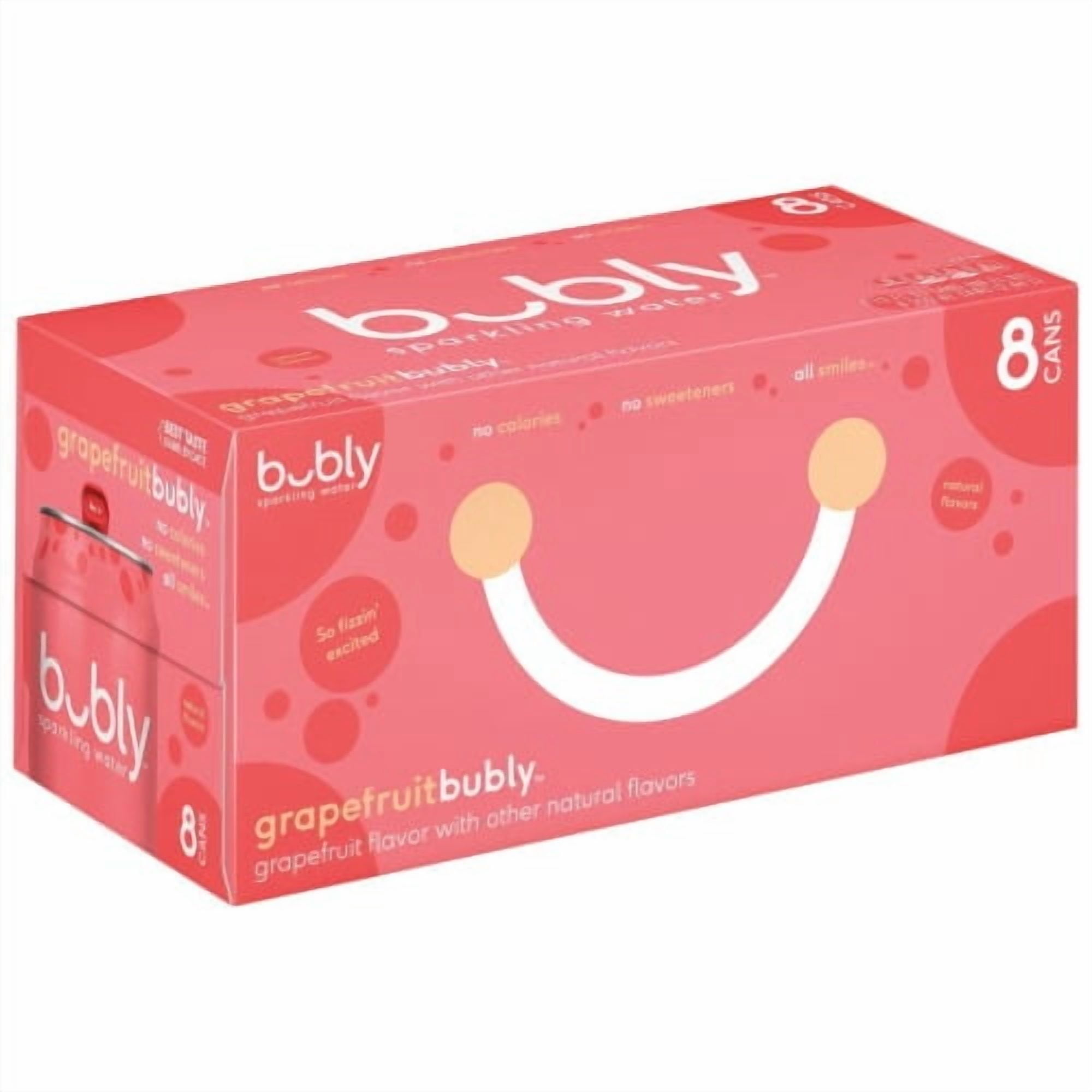 2X-Bubly Grapefruit Flavored Sparkling Water Cans - 12 fl oz - 8 pk
