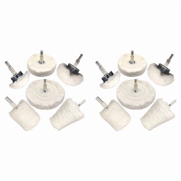 8-Piece Buffing Wheel Kit For Drill - Polishing Pads For Metal, Wood, Car & Jewelry Restoration