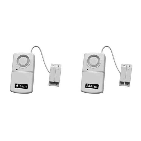 2X Burglar Alarm for Doors and Window 120dB High Decibel Salarm Sensor Battery Powered Detector Door Magnetic System