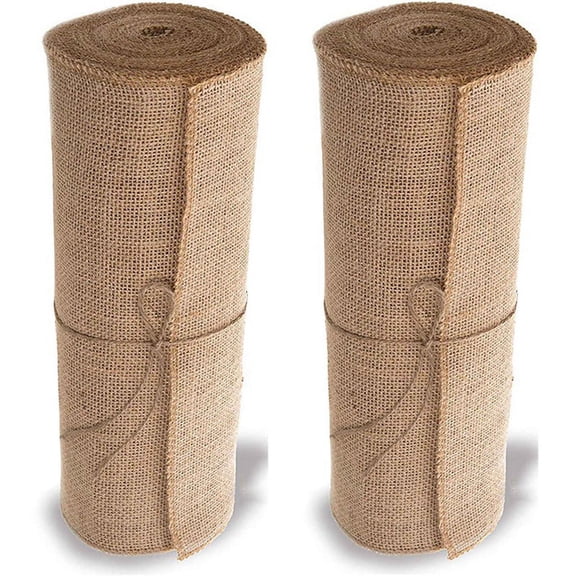 2X Burlap Doily Roll-30CMx275cm. No-Fray Anti-Slip Blanket with Edge Design. Fabric Rolls Suitable for Weddings