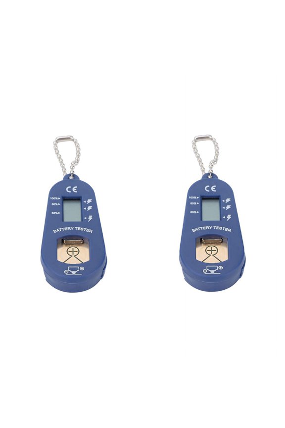 2X Button Battery Tester, Keychain Pocket Portable and Tester to Check Remaining Power