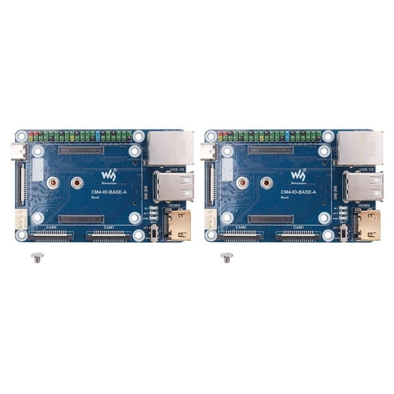 2X CM4 Expansion Board for Raspberry Pi Compute Module 4 Mini Basic Expansion Board Compute Module Core Board