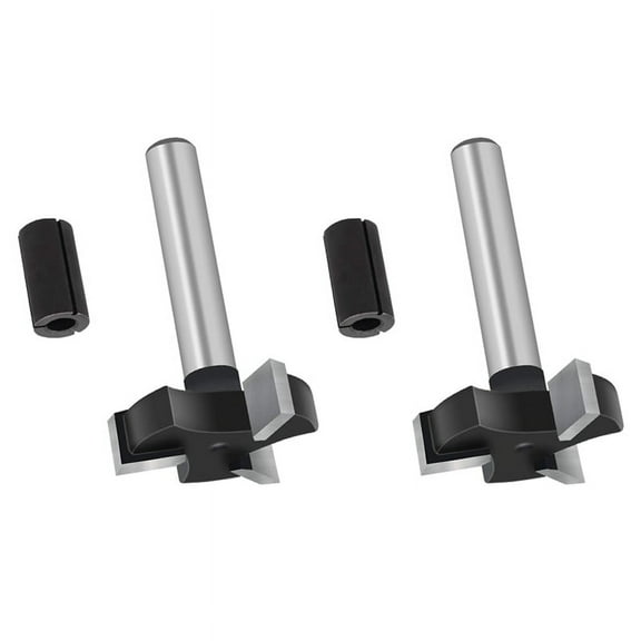 2X CNC Spoilboard Surfacing Router Bits, 1/4 Inch 1 Inch Cutting Diameter, Slab Flattening Router Bit Planing Bit