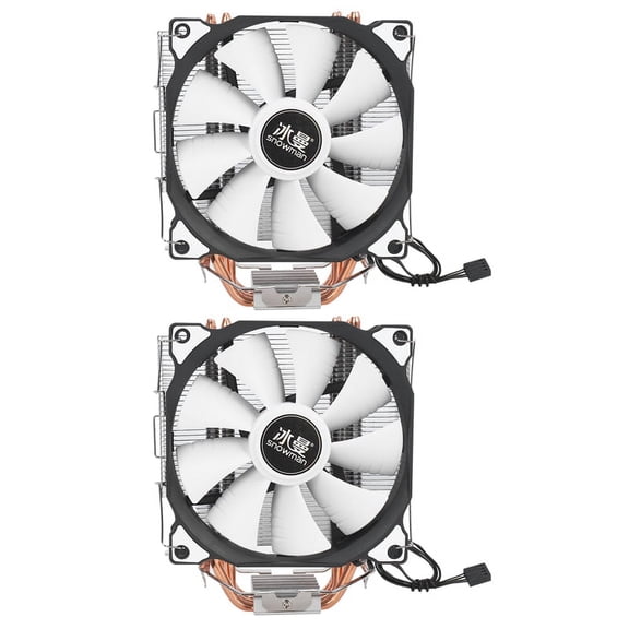 2X CPU 5 Direct Contact Heatpipes freeze Tower Cooling System CPU Cooling Fan with PWM Fans