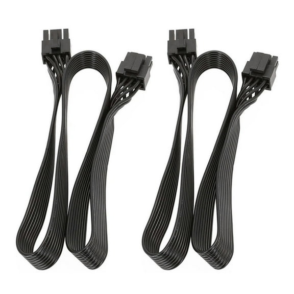 2X CPU 8 Pin Male To CPU 8 Pin (4+4 Pin) Male EPS-12V Motherboard Power Adapter Cable For Modular Power Supply