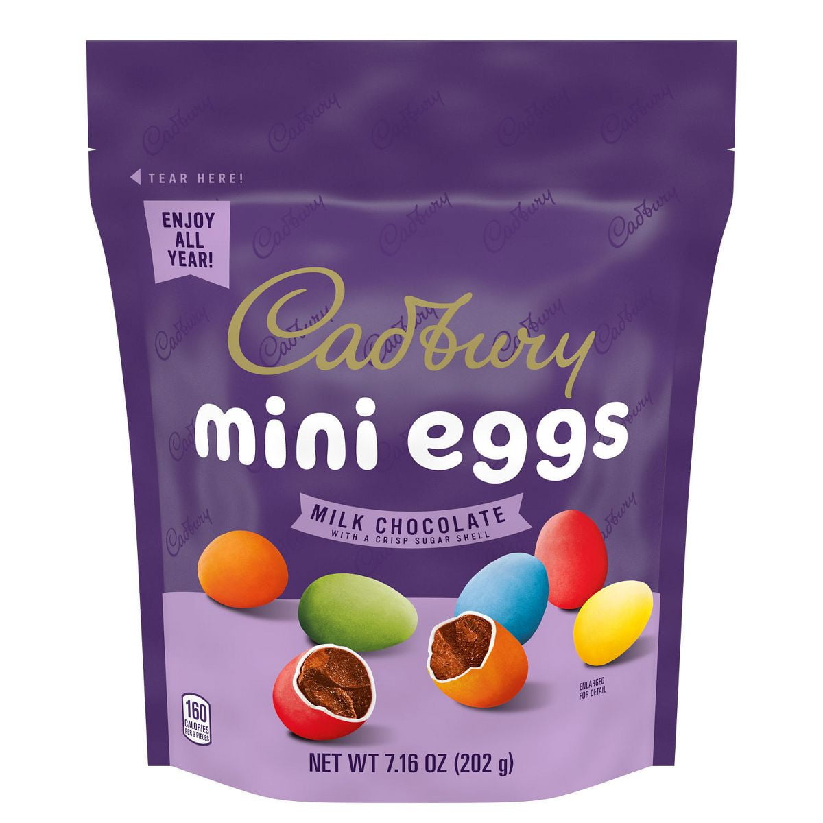 2X - Cadbury Milk Chocolate Mini Eggs Bag Candy - 7.16oz