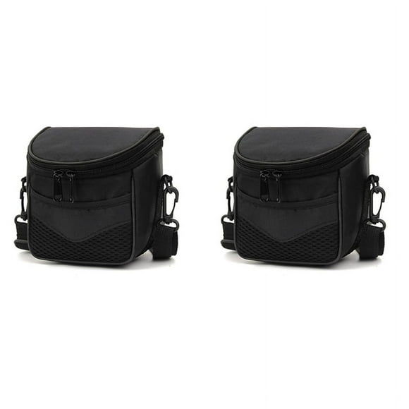 2X Camera Case Camera Bag for M200 M100 M50 M10 M6 M5 SX540 SX530 SX520 SX510 SX500 SX430 SX420 SX410,2 x Camera Bag,Black