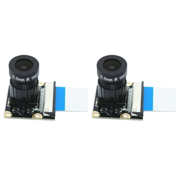 2X Camera Module 1080P 5 Million Pixels 1.8 Aperture 75 Wide Angle OV5647 Chip for 2/4/3B+