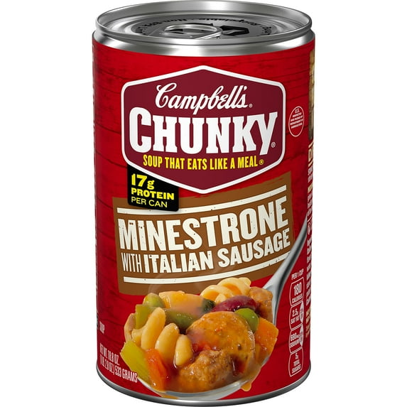 Campbell’s Chunky Soup, Old Fashioned Vegetable Beef Soup, 18.8 Oz Can
