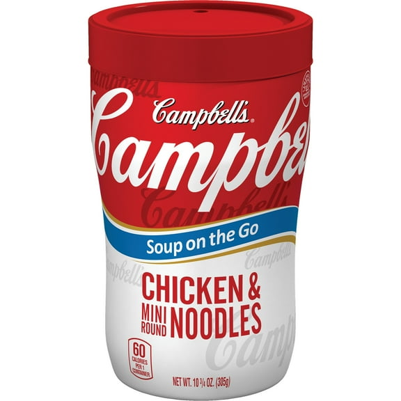 2X - Campbell's Chicken & Mini Round Noodles Soup on the Go - 10.75 oz