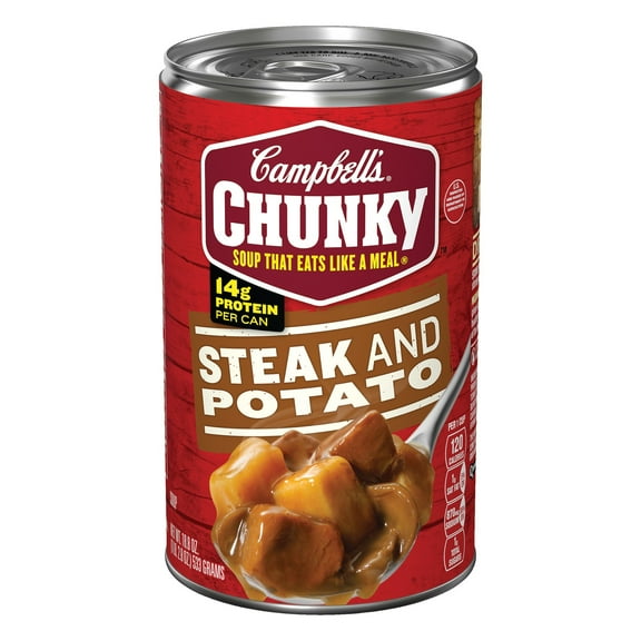 2X - Campbell's Chunky Steak and Potato Soup - 18.8 oz