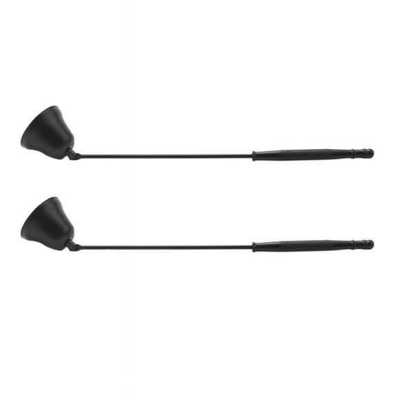 2X Candle Wick Snuffer Stainless Steel Candle Trimmer Black