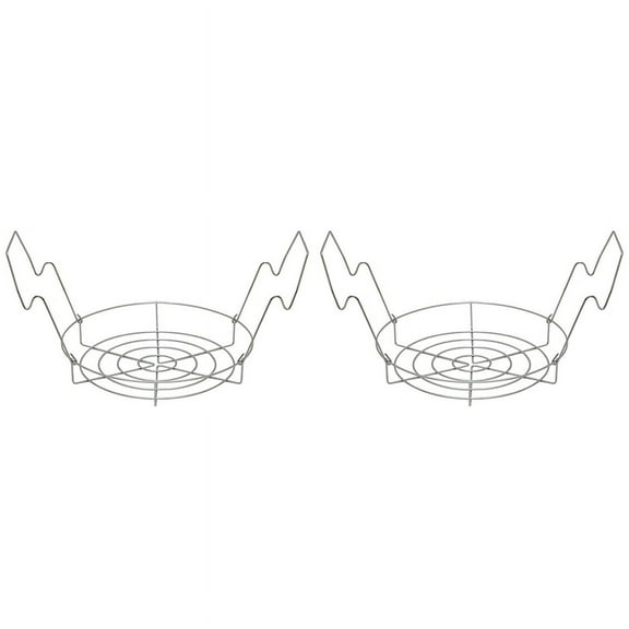 2X Canning Rack,Canning Jar Rack,Steamer Rack for Water Bath Canning or Pressure Canning,Fit for Kinds of Jars-Silver