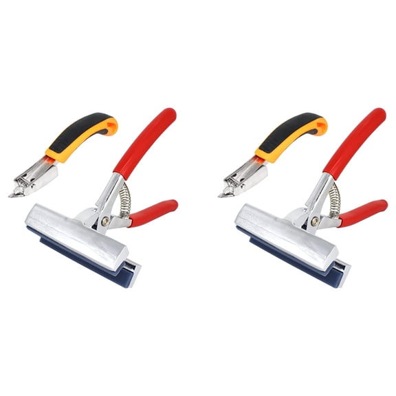 2X Canvas Pliers and Staple Remover Set,Stainless Steel Anti- Canvas Stretching Pliers Stretcher with Spring,2 x Canvas Pliers 2 x Staple Remover,As Shown