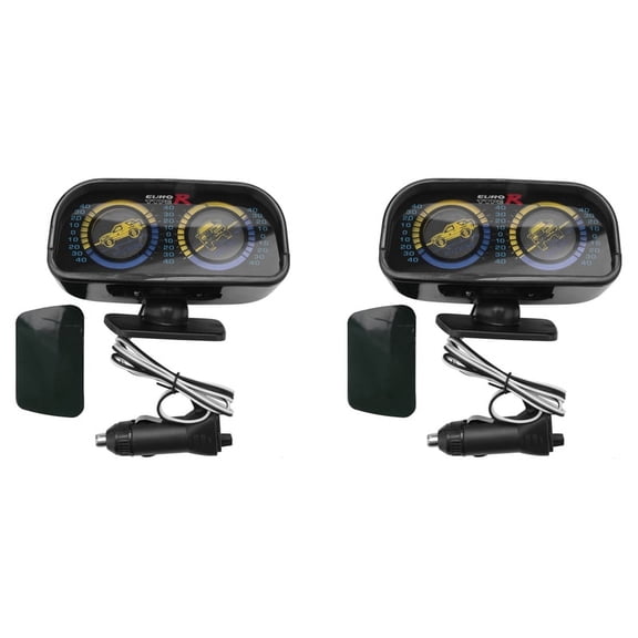 2X Car Adjustable Compass Balancer Slope Meter Tachometer