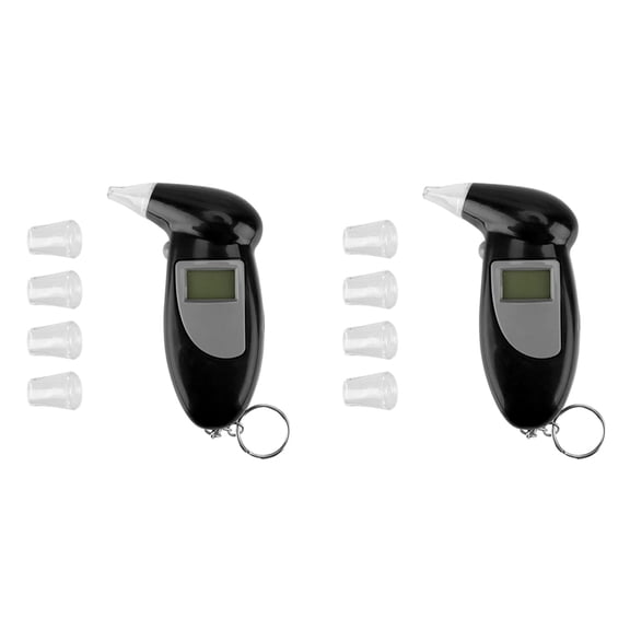 2X Car Breath Alcohol Tester Handheld Breathalyzer Alcotest Alcohol Test Tools Backlight Digital Digital DUI Meter