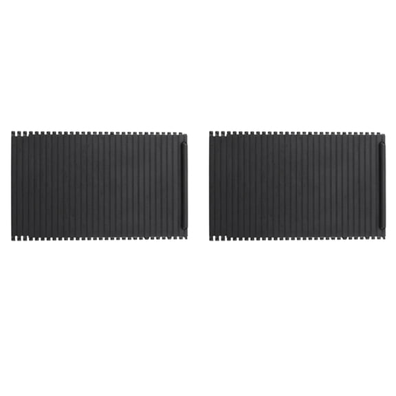 2X Car Center Console Water Cup Holder Roller Blind Drink Holder Decorative Plate for E53 X5 98-06