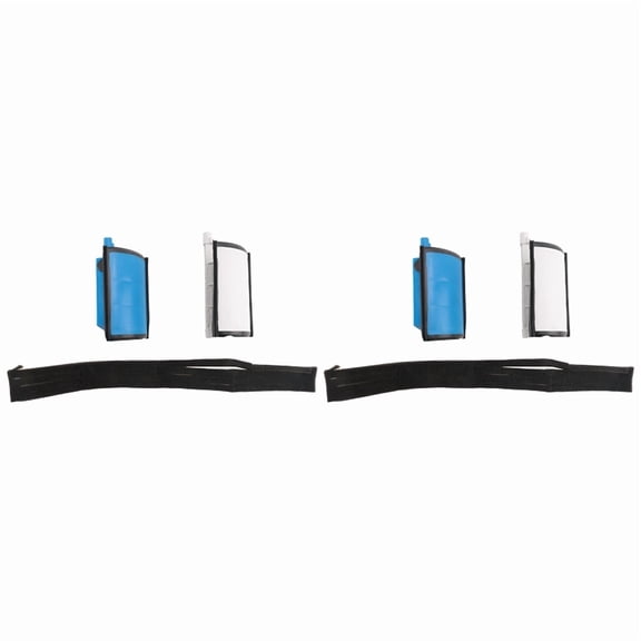 2X Car Dual Zone Air Conditioning Heater Flap Repair Kit for 407 2004-2016 C5 6480E3,2 x Dual Zone Air Conditioning Heater Flap Repair Kit,White & Blue