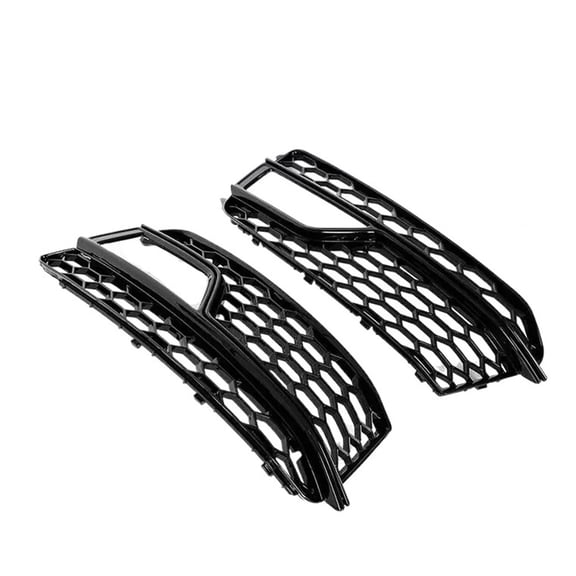 2X Car Front Fog Light Lamp Cover Grill Grille For A-U-D-I S5 A5 S-Line 2013 2014 2015 2016 Honeycomb Bumper Body Kit 8T0807682M