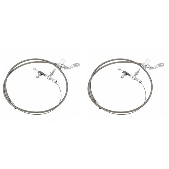 2X Car Gas Accelerator Cable Kick Down Cable Transmission Kickdown Trans C-4 Detent for C4 Ranchero