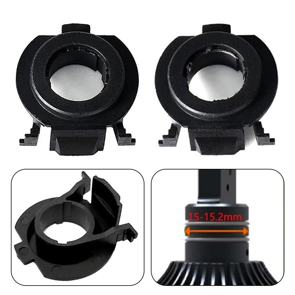 H7 LED Adapter Sockel Set Für Ford Focus, Fiat 500 & Opel - Einfacher Einbau Ohne Modifikation