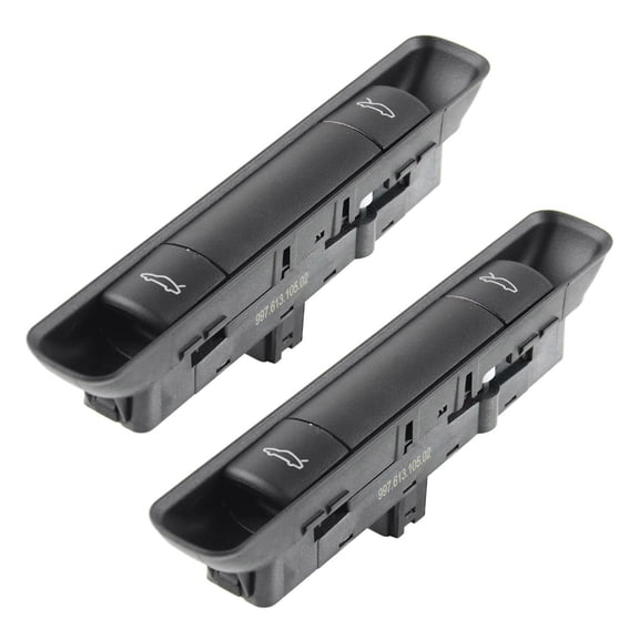 2X Car Hood and Decklid Release Switch for 911 987 997 for 99761310502A05,2*Hood and Decklid Release Switch,black