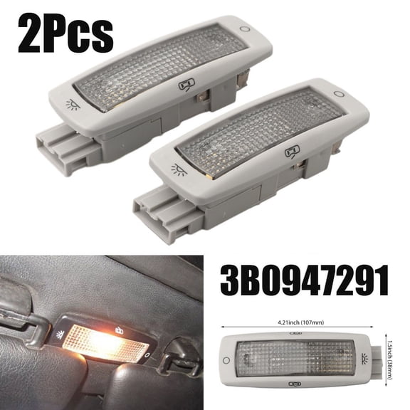 2X Car Interior Dome Reading Lamp Rear Seat Dome Light For Golf 1998-2006 For Fabia 2000-2008 For Superb 2002-2008 3B0947291