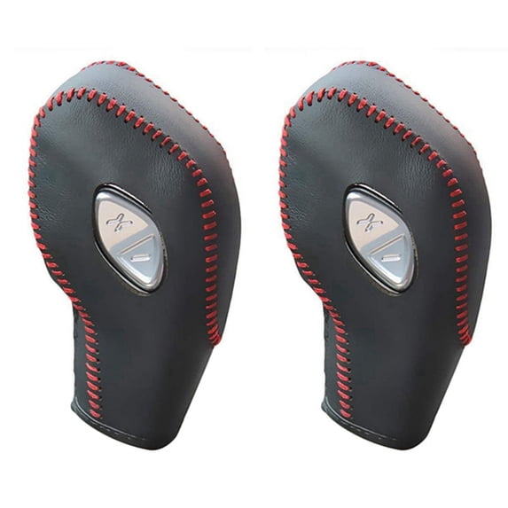 2X Car PU Gear Shift Knob Cover for Focus Fiesta Escape 2012-2016 Transit C-Max Red Line