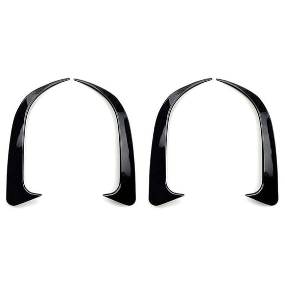 2X Car Rear Bumper Spoiler Air Vent Cover Trim for Cla W117 CLA45 2013-2018,2 pair * Spoiler,black