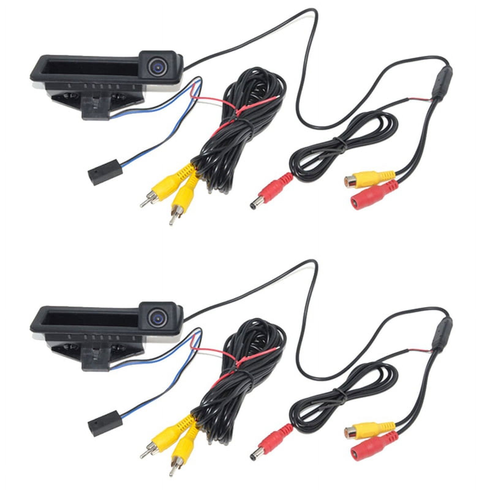 2X Car Rear View Camera Backup Reverse Trunk Handle Camera for E82 E88